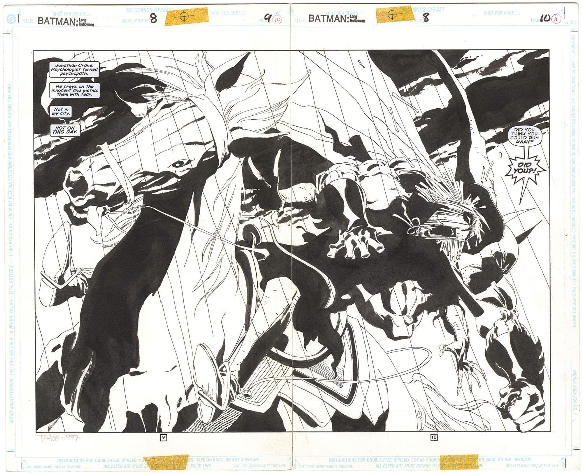 Batman: The Long Halloween Original Art For Sale | ComicArtTracker