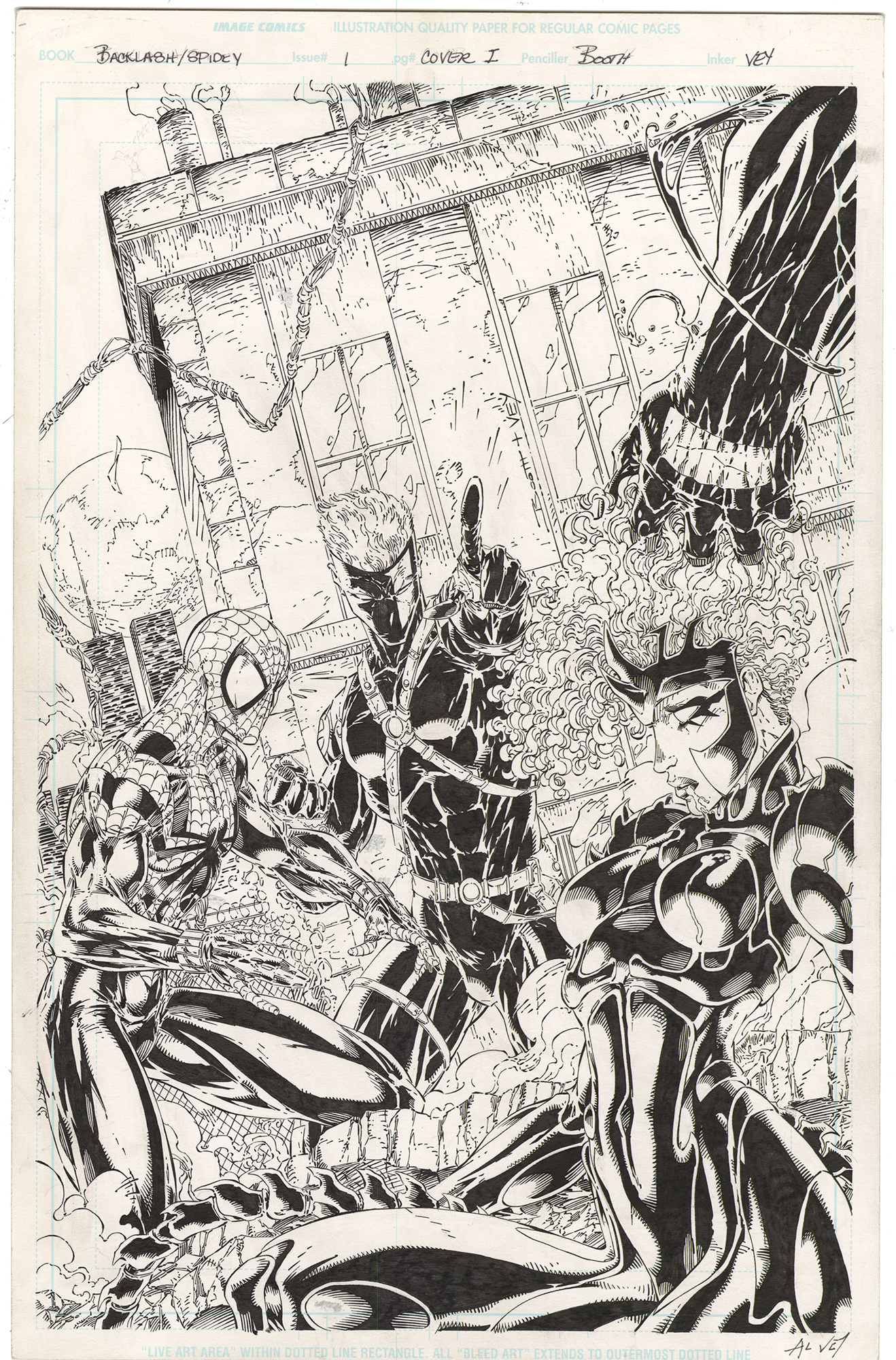 Brett Booth Original Art For Sale | ComicArtTracker