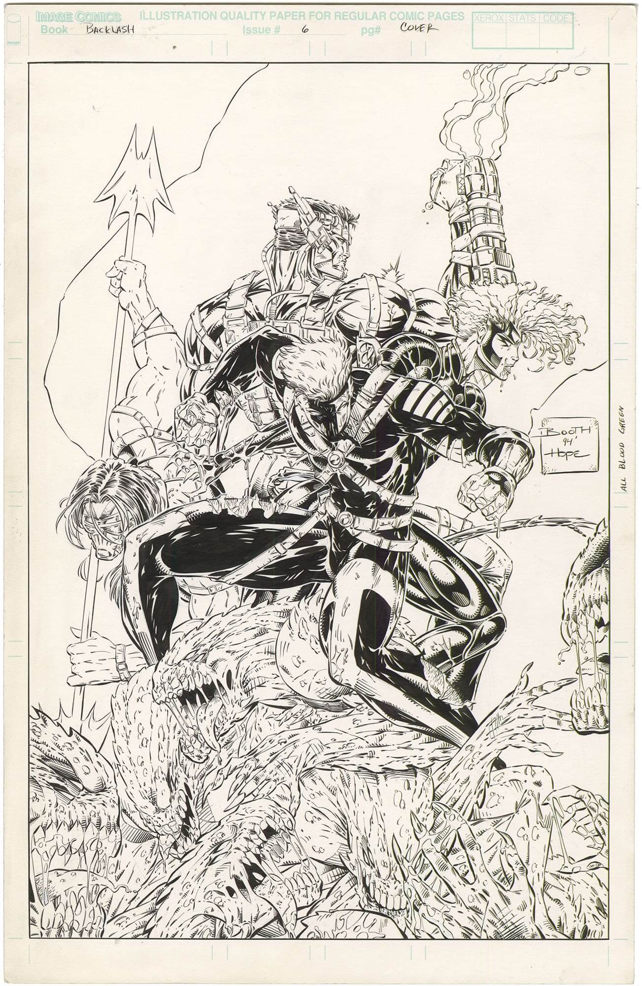 Original Comic Art by Backlash 6 Cover | Nostalgic Investments