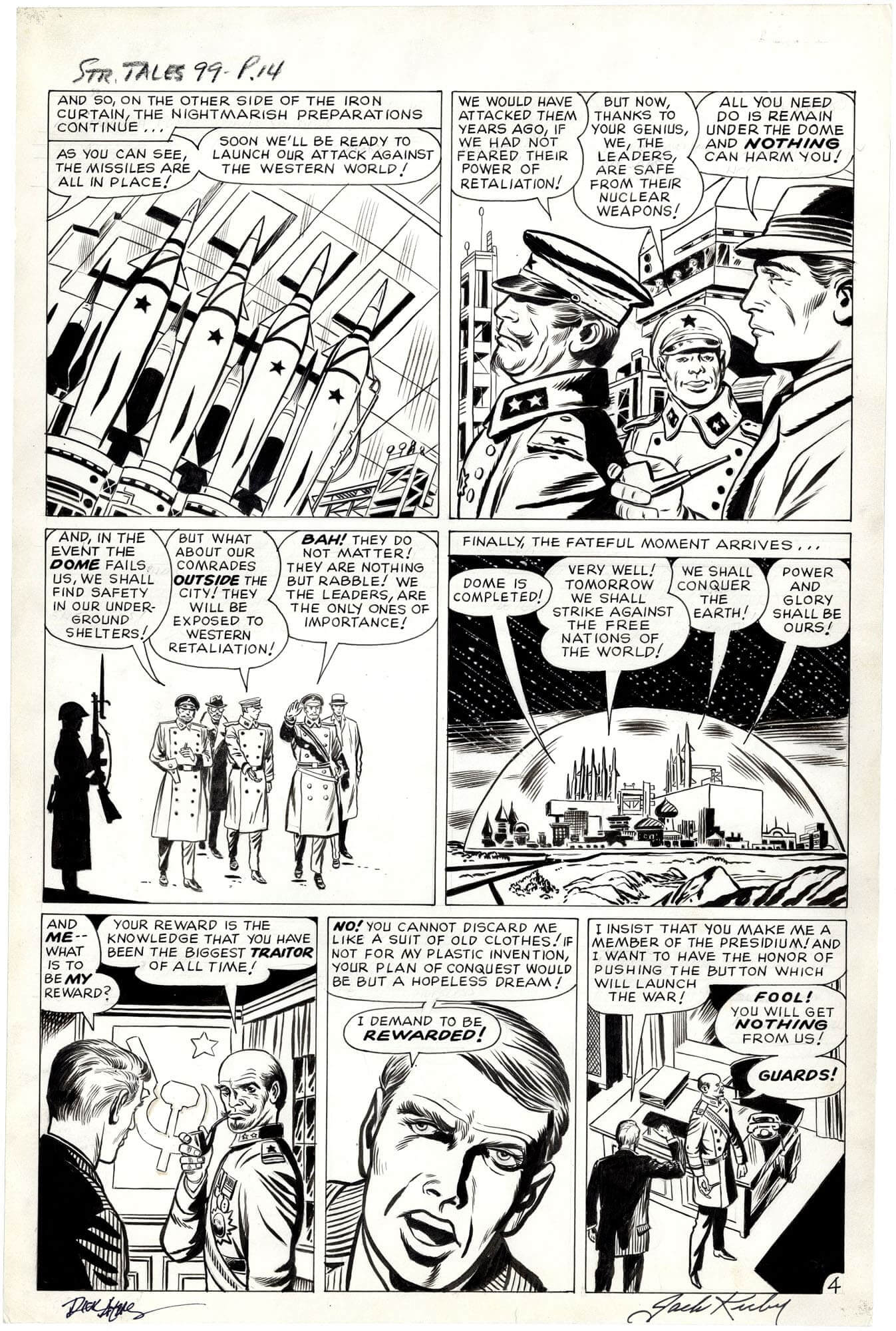 Original Comic Art by Strange Tales 99 P4 Large Art Signed | Nostalgic ...