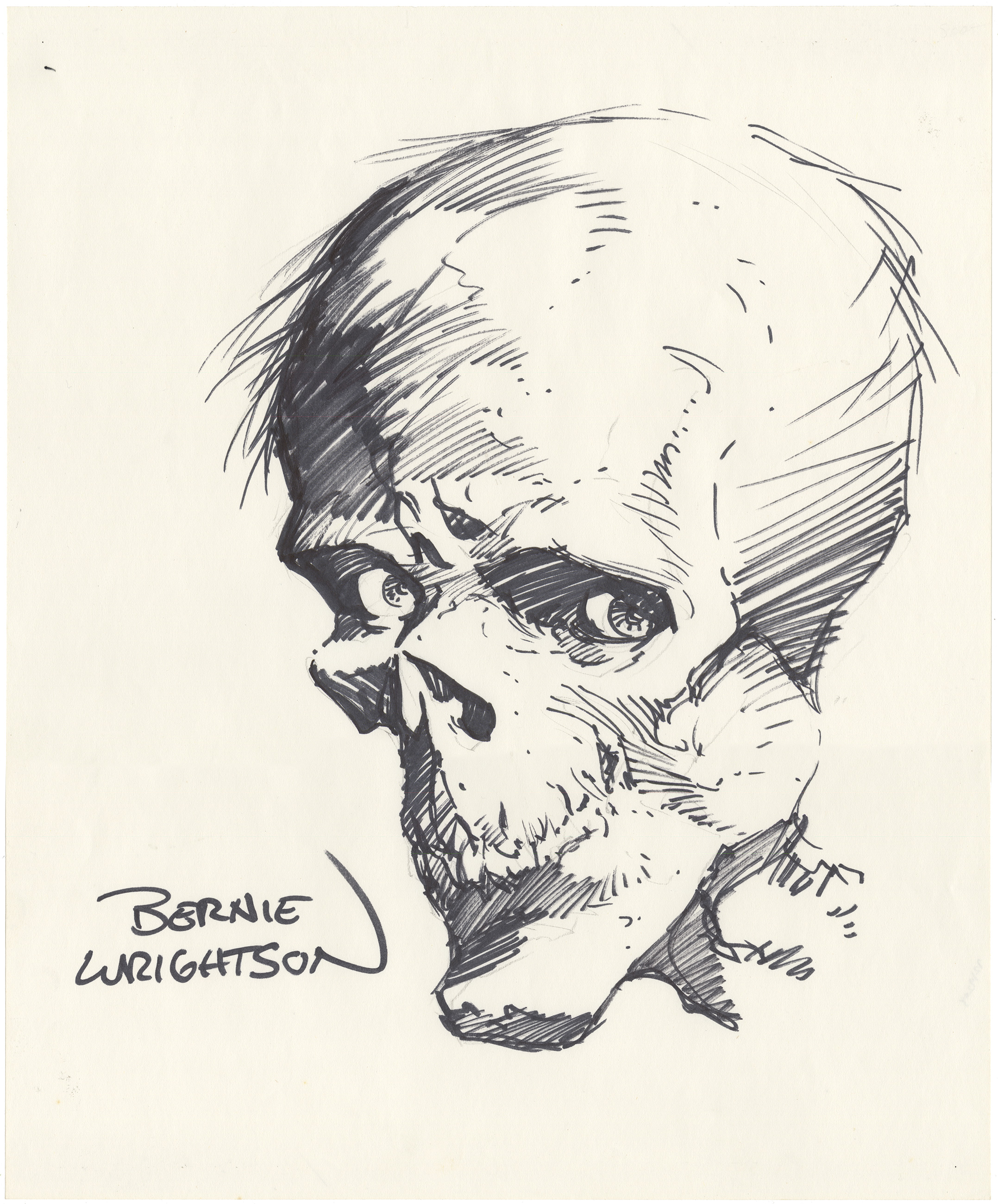Bernie Wrightson sketch by Robert Parzek  ArtWantedcom