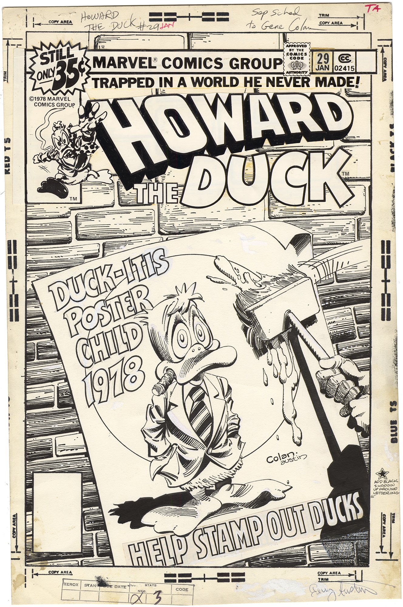 Howard the Duck #29 Cover (Signed)
