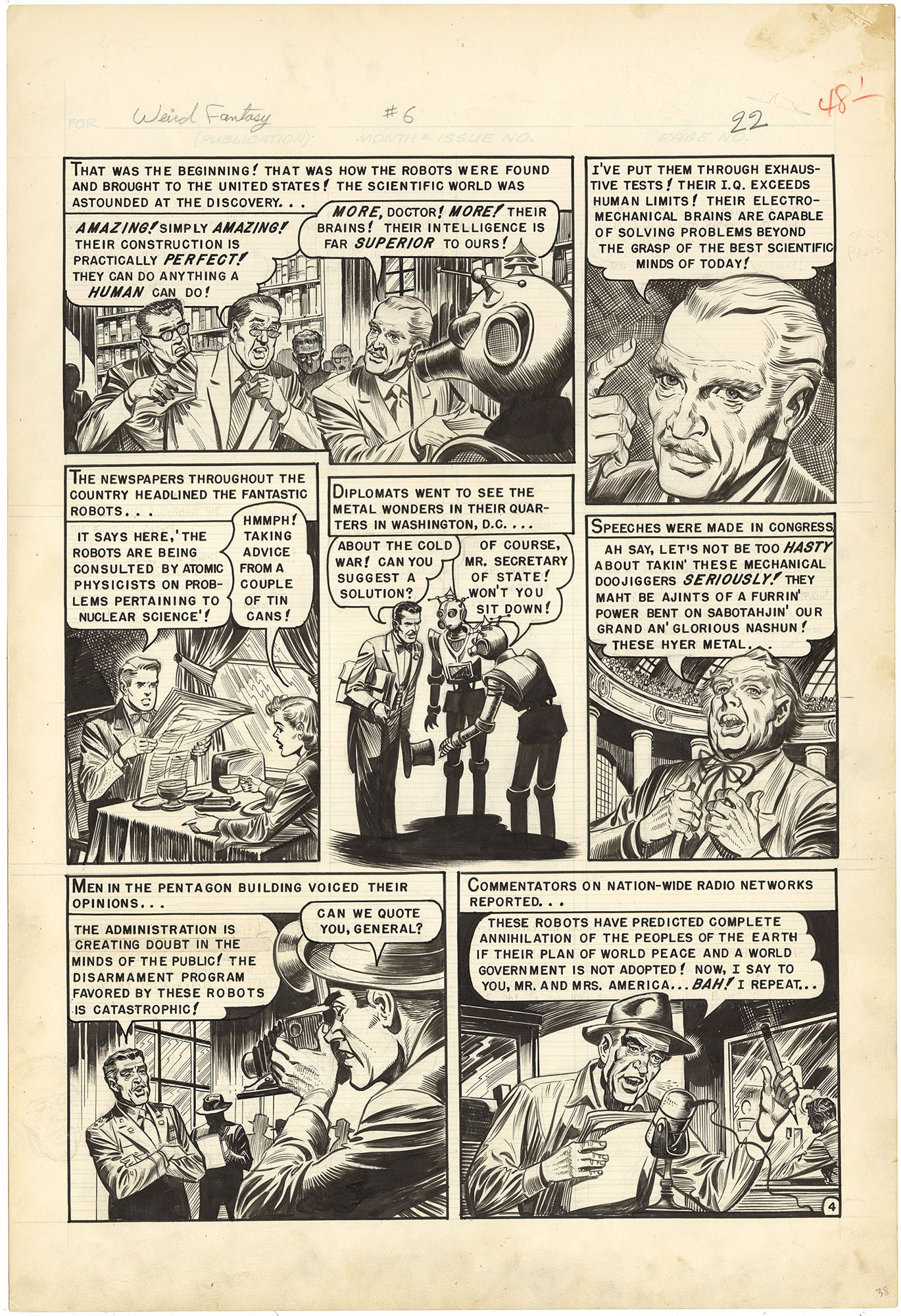 Original Comic Art by Jack Kamen | Nostalgic Investments