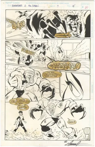 Adventures of the X-Men #7 p15 (Sabertooth!)