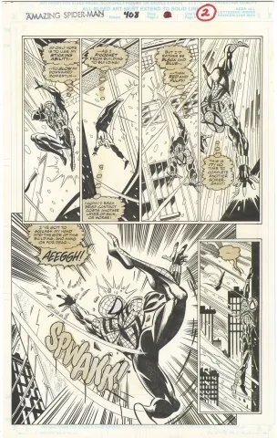 Amazing Spider-Man #408 p2 (Half Splash)