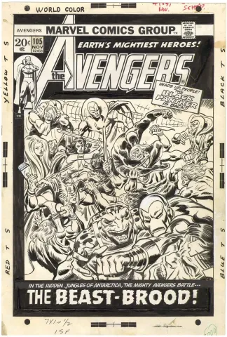 Avengers #105 Cover