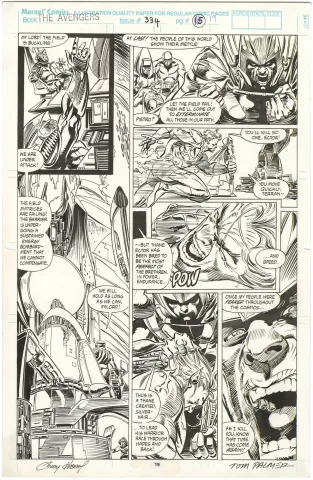 Avengers #334 p19 (Signed)