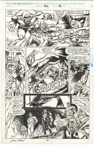 Avengers #334 p20 (Signed)