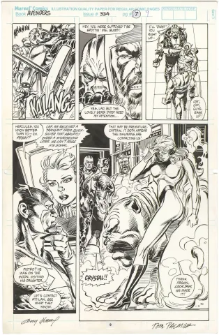 Avengers #334 p9 (Signed)