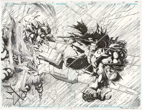 Batman: The Dark Knight #4 p14+15 (Signed)