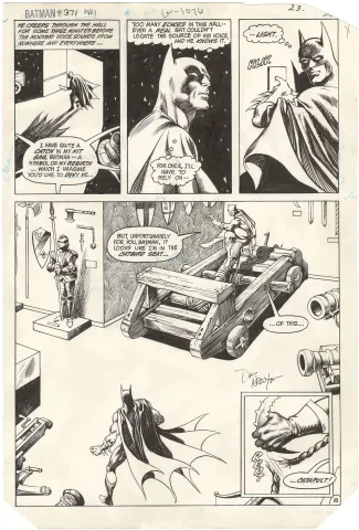 Batman #371 p18 (Signed)(⅔ Splash)