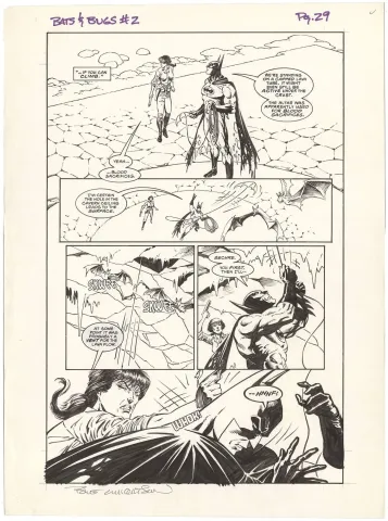 Batman/Aliens #2 p29 (Signed)