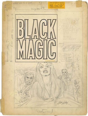 Black Magic #1 (Historic Unused Cover)(Signed by Jack Kirby)