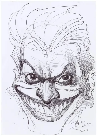 Bolland Joker Commission (Signed) (Huge Image)