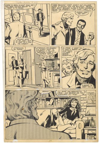 Captain America #248 p14 (Cap meets Bernie Rosenthal-his future girlfriend)