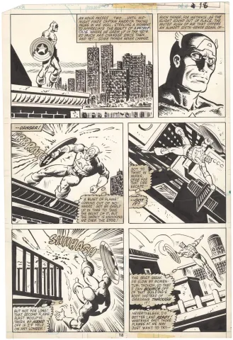 Captain America #259 p18 (Twin Towers!)