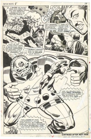Captain Marvel #8 p15 (½ Splash)