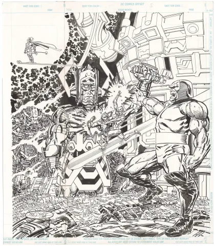 Darkseid vs Galactus: The Hunger Cover (Oversized)