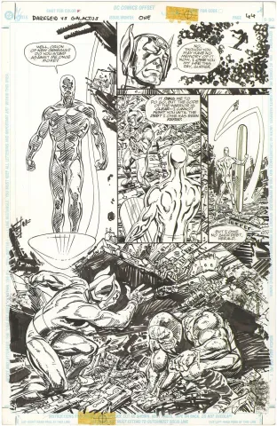 Darkseid vs. Galactus: The Hunger #1 p44 (Silver Surfer + Darkseid)