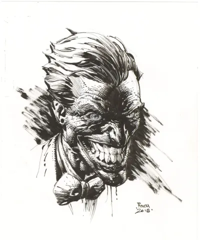 David Finch: Joker Illustration (Signed)