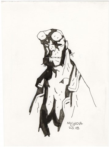 Mike Mignola Hellboy Sketch #8 
