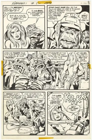 Kamandi #5 p7 (Flower First Appearance)