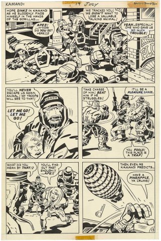 Comic Art For Sale from Coollines Artwork, KIRBY, JACK - Tales To Astonish # 39 pg 1, large size splash fifth Ant-Man issue vs Scarlet Beetle by Comic  Artist(s) Jack Kirby