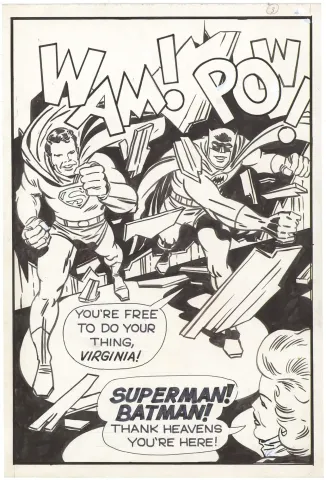 Kirby Virginia D.C. Piece (Rare pencils + Inks by Jack Kirby)