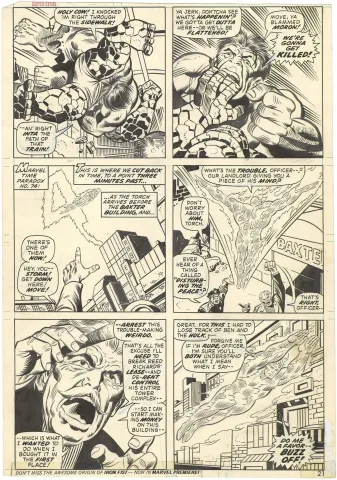 Marvel Giant-Size Super Stars #1 p21 (Hulk vs Thing)