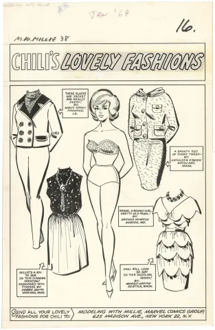 Modeling with Millie #38 p16 (Splash) (Large Art)