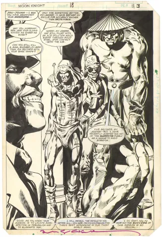 Moon Knight #18 p3 (Splash) (Signed)