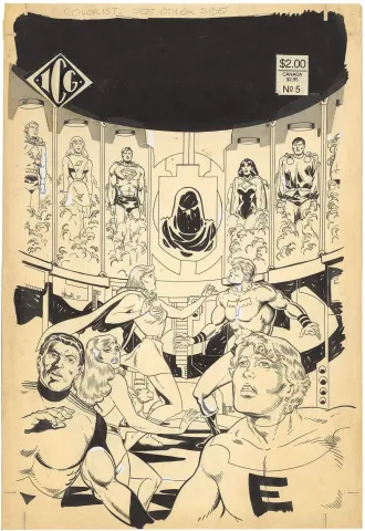 Official Legion of Superheroes Index #5 Cover (Huge piece)