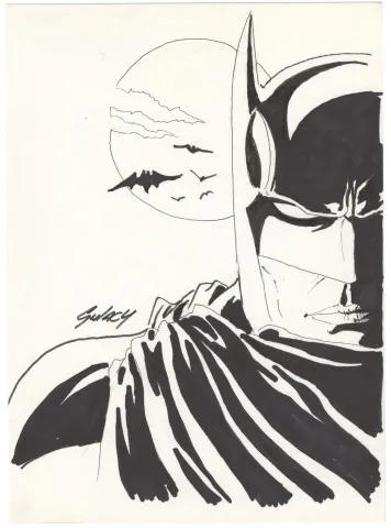 Paul Gulacy Batman Commission (2010) (Signed)