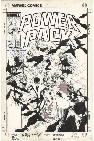Power Pack #12 Cover (X-Men)