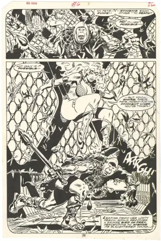 Red Sonja #6 p26 (Splash)