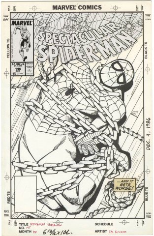 Spectacular Spider-Man #145 Cover