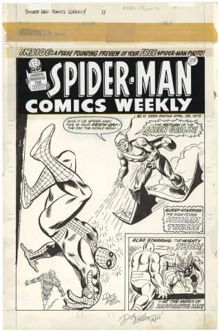 Spider-Man Comics Weekly #11 Cover (Signed)