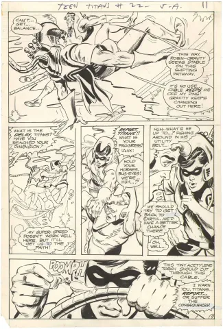 Teen Titans #22 p9 (Rare - Adams)