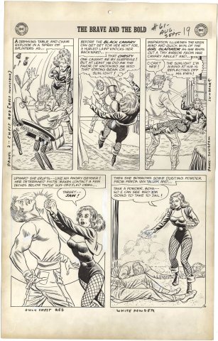 Brave and the Bold #61 p16 (Black Canary Magic)(Large Art)