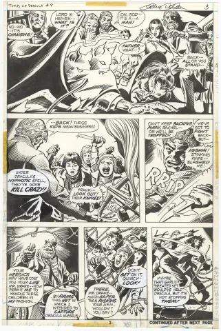 Tomb of Dracula #8 p3 (Signed)