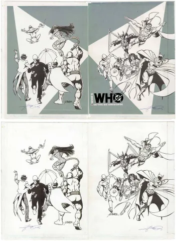 Who’s Who in the DC Universe Binder #1 (George Perez) (Wrap-Around Cover)