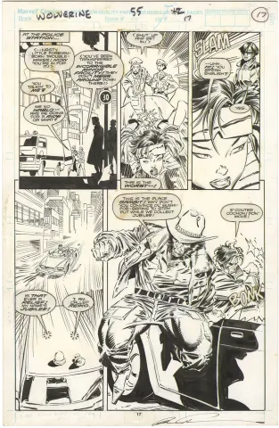 Wolverine #55 p17 (Jubilee and Gambit!)