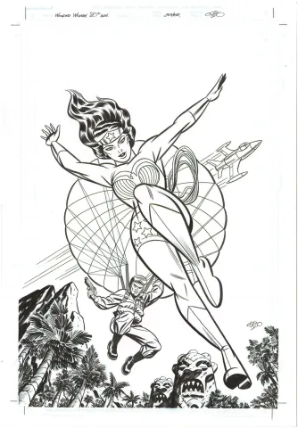 Wonder Woman 80th Anniversary Cover (Large Art)