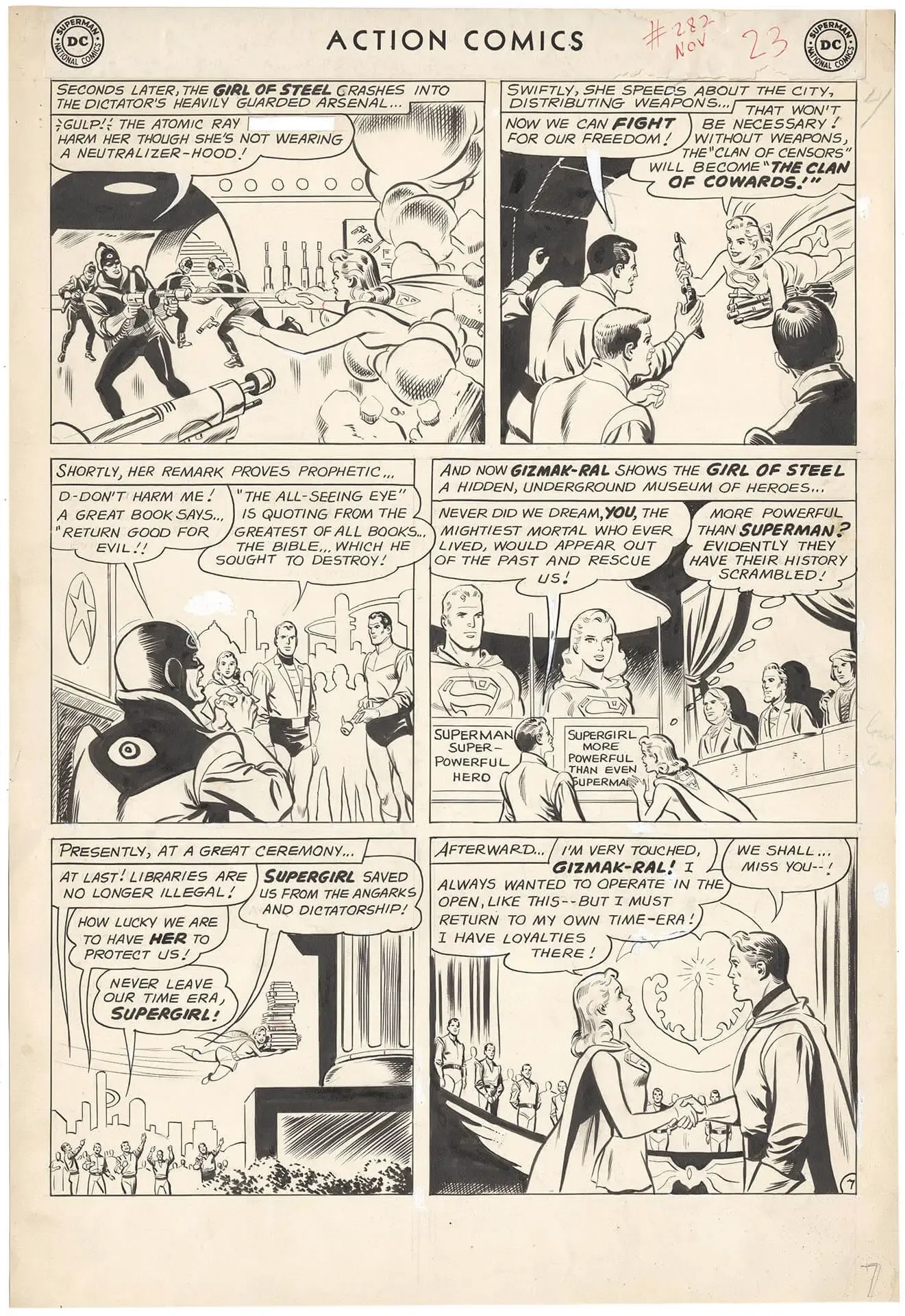 Action Comics #282 p7 (Supergirl!)