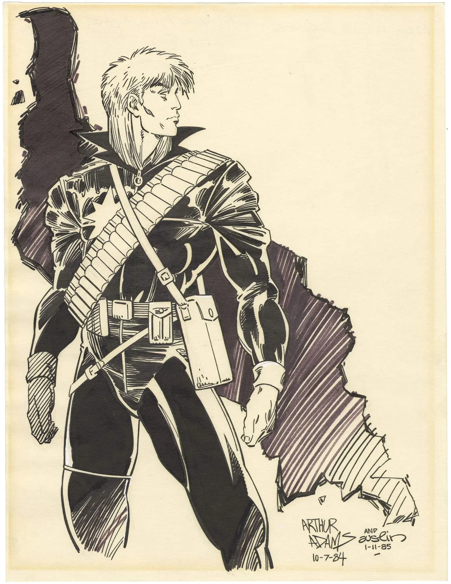 Longshot Illustration - Arthur Adams (Predates First Appearance by a year)