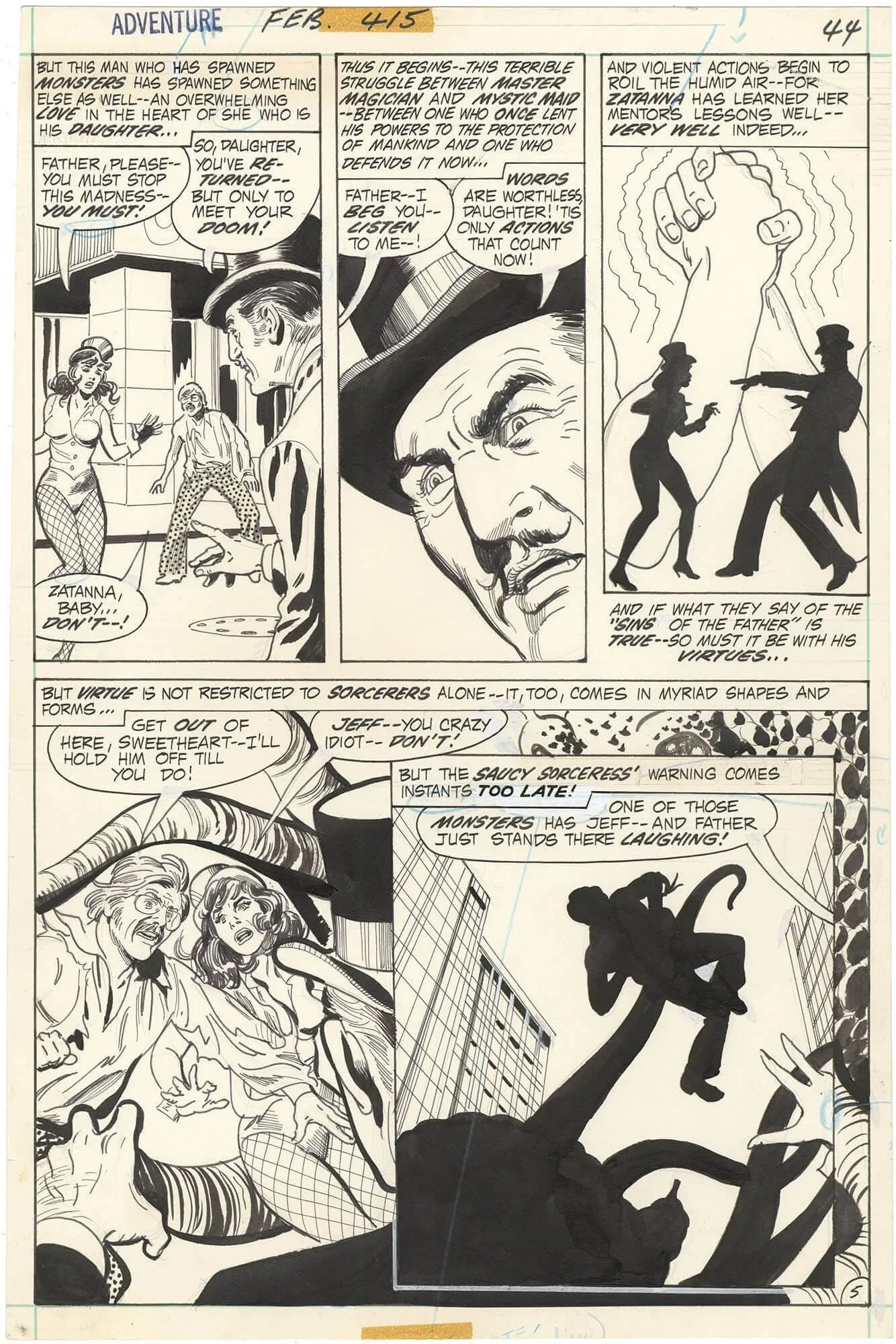 Adventure Comics #415 p5 (Zatanna)