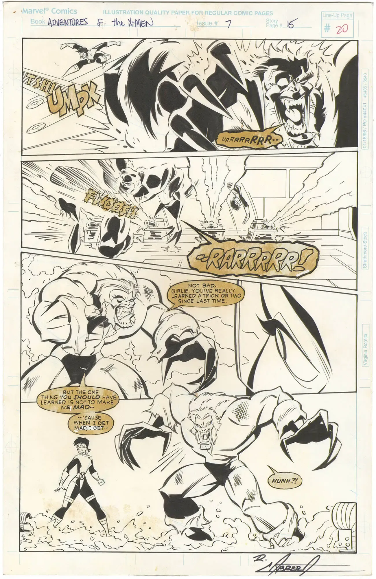 Adventures of the X-Men #7 p15 (Sabertooth!)