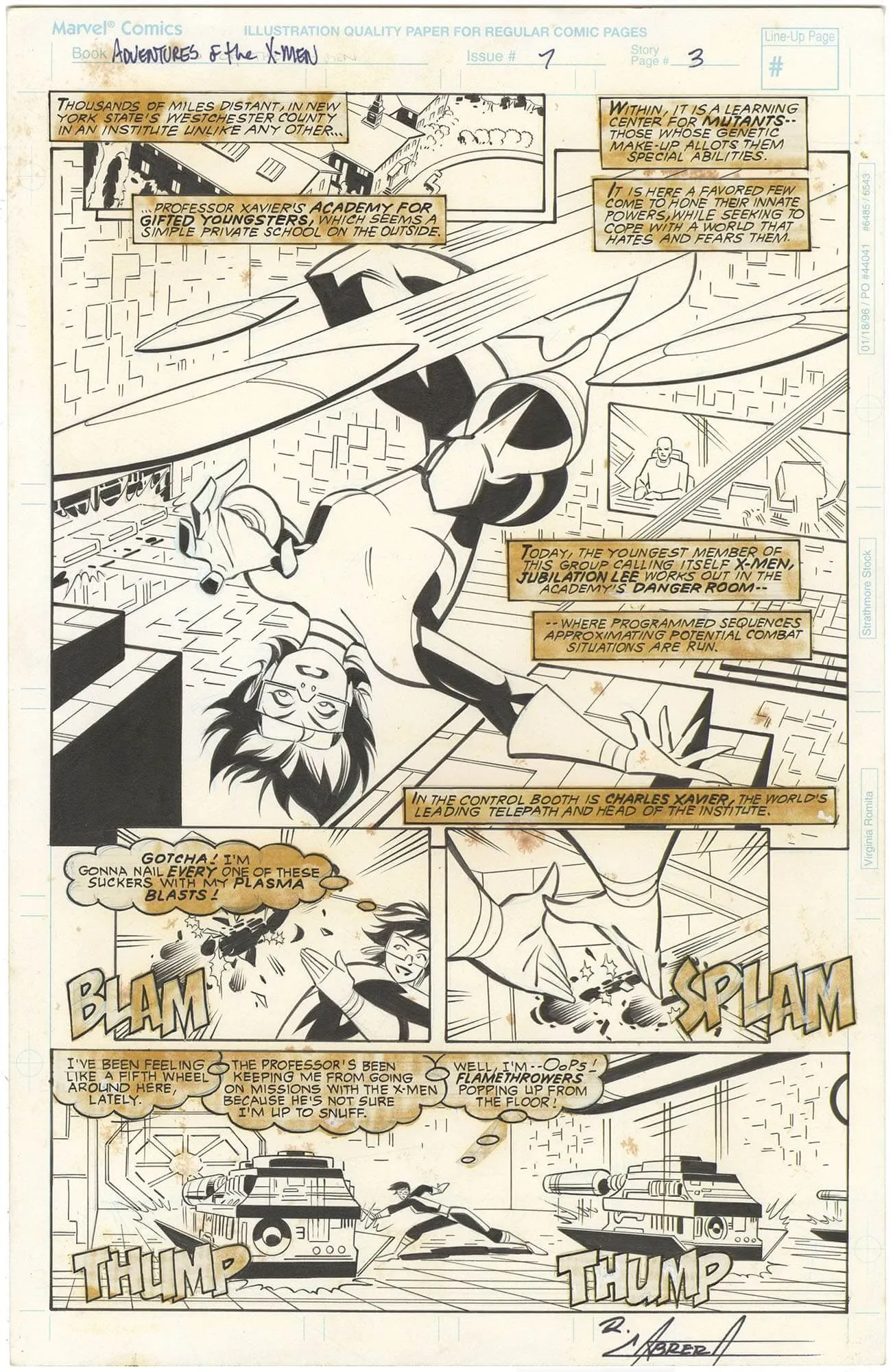 X-Men #7 p3 (Jubilee)(⅔ Splash)