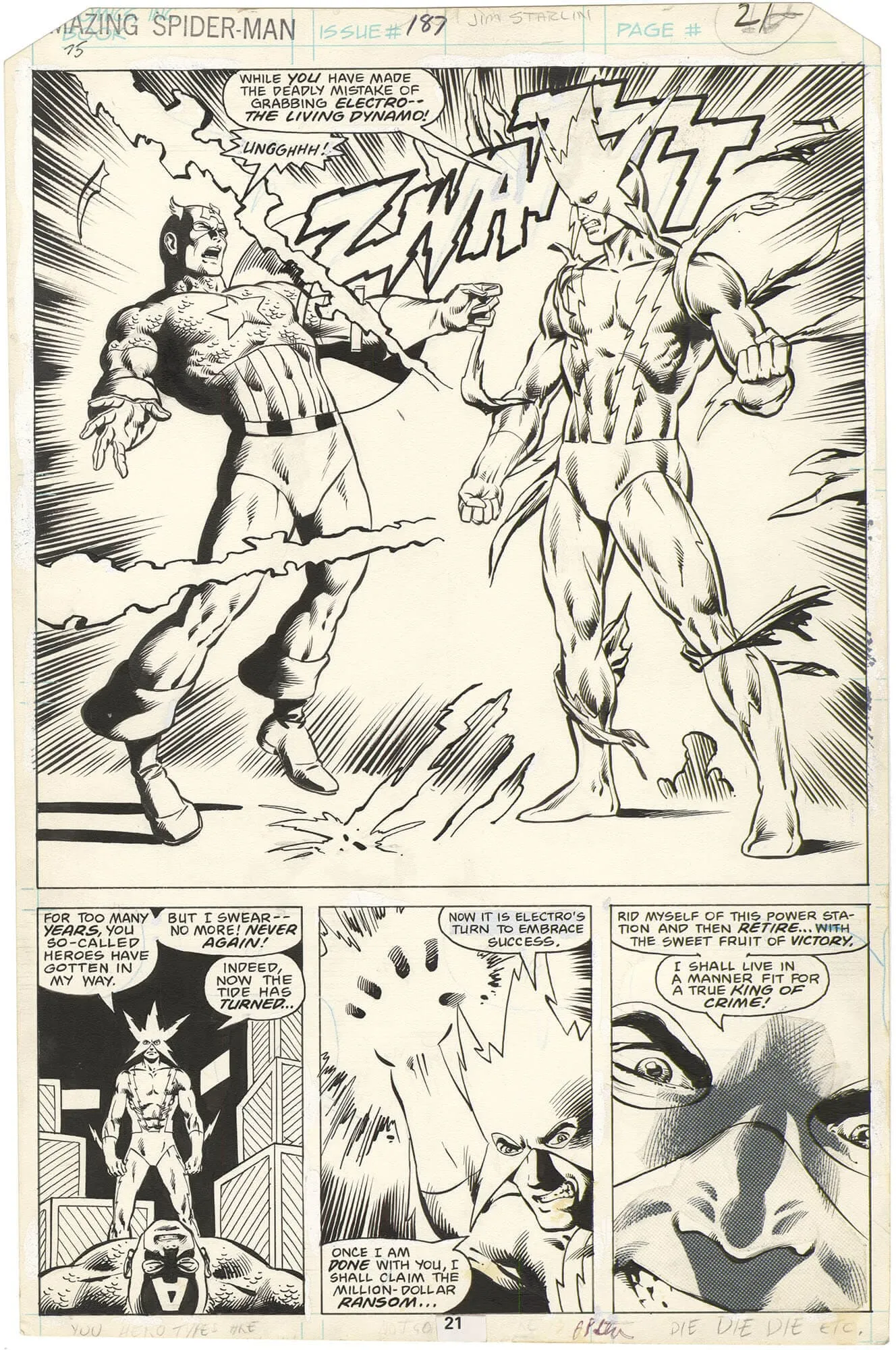 Amazing Spider-Man #187 p21 (It’s Electric)(Splash)