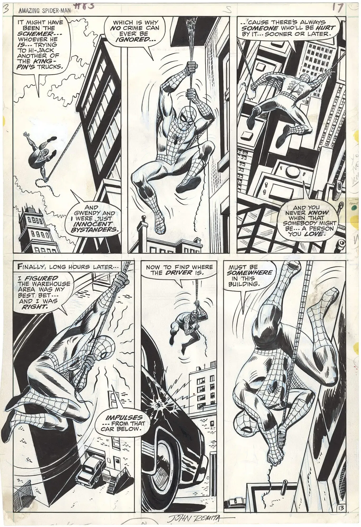 Amazing Spider-Man #83 p13 (Signed)